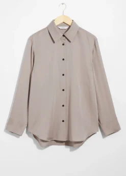 Online & Other Stories Chemise En Satin