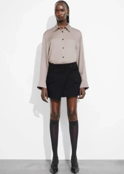 Online & Other Stories Chemise En Satin