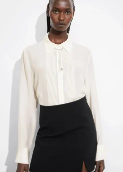 Discount & Other Stories Chemise En Soie à Pinces