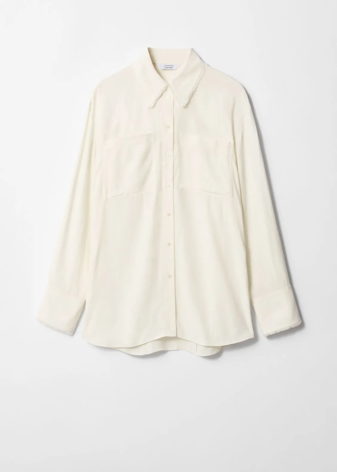 Cheap & Other Stories Chemise Frangée à Poches Plaquées Blanc
