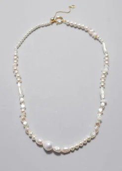 Shop & Other Stories Collier Avec Perles Mélangées Nacré