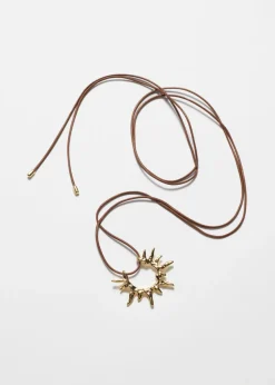 Shop & Other Stories Collier En Cordon à Pendentif Doré