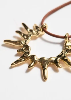Shop & Other Stories Collier En Cordon à Pendentif Doré