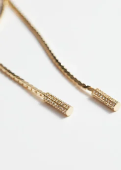Hot & Other Stories Collier En Cristal Lasso Doré