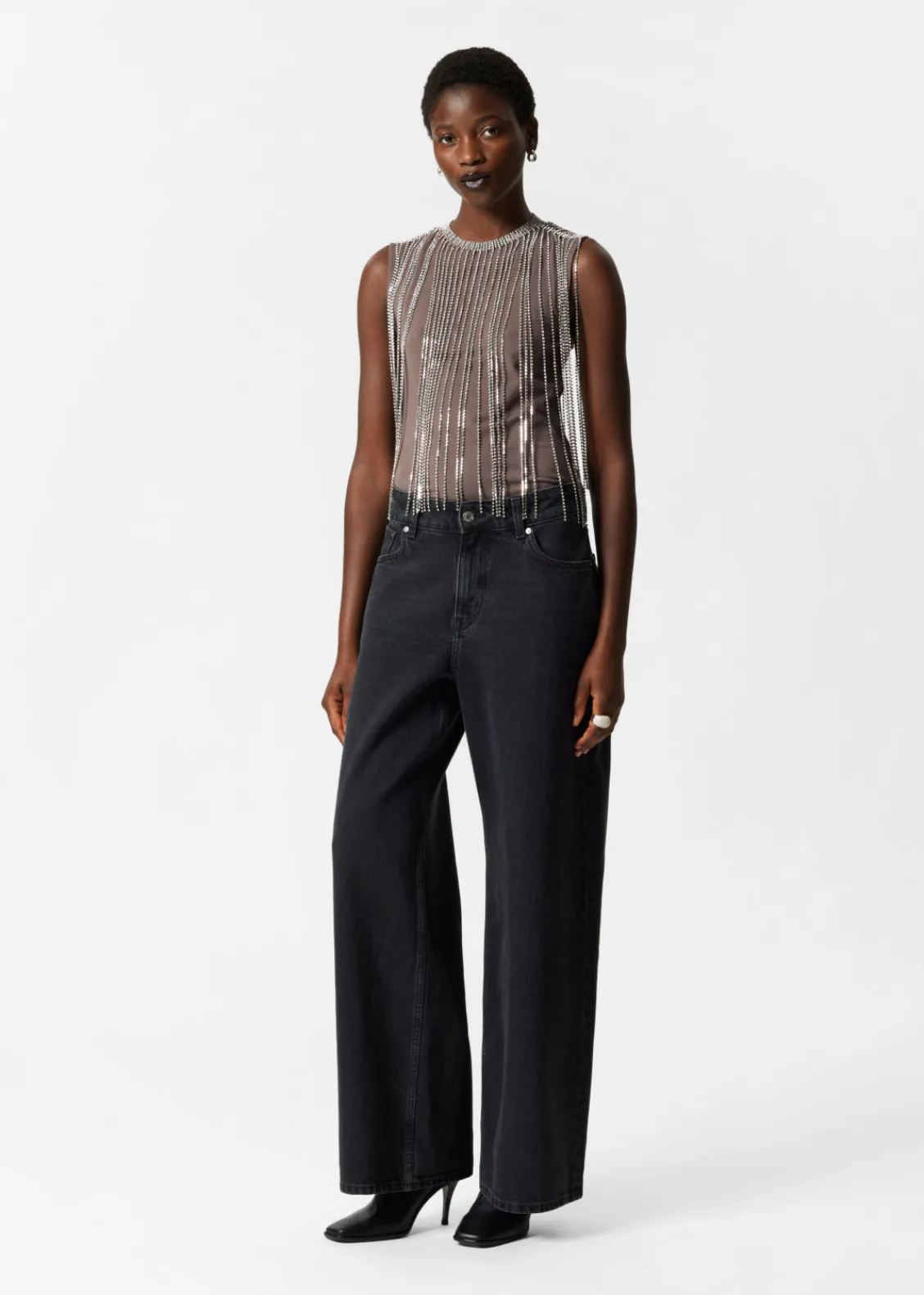 Hot & Other Stories Collier En Strass D’exception Argenté