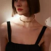 Outlet & Other Stories Collier Ras Du Cou Sculptural Doré