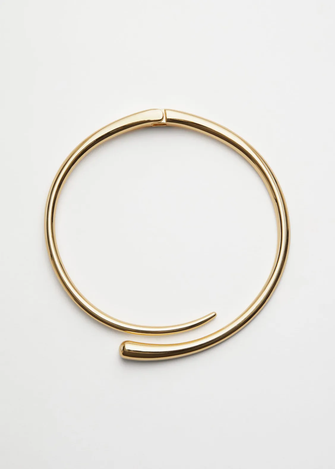 New & Other Stories Collier Ras Du Cou Sculptural Doré