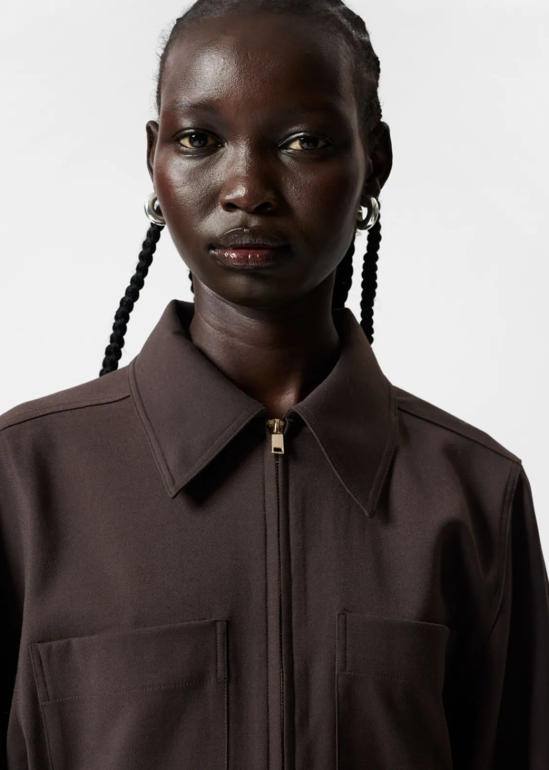 Store & Other Stories Combinaison Habillée Marron foncé