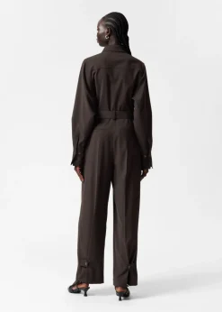 Store & Other Stories Combinaison Habillée Marron foncé