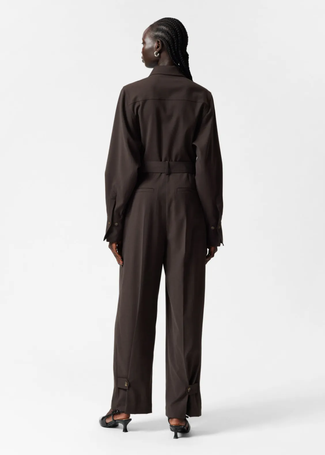Store & Other Stories Combinaison Habillée Marron foncé