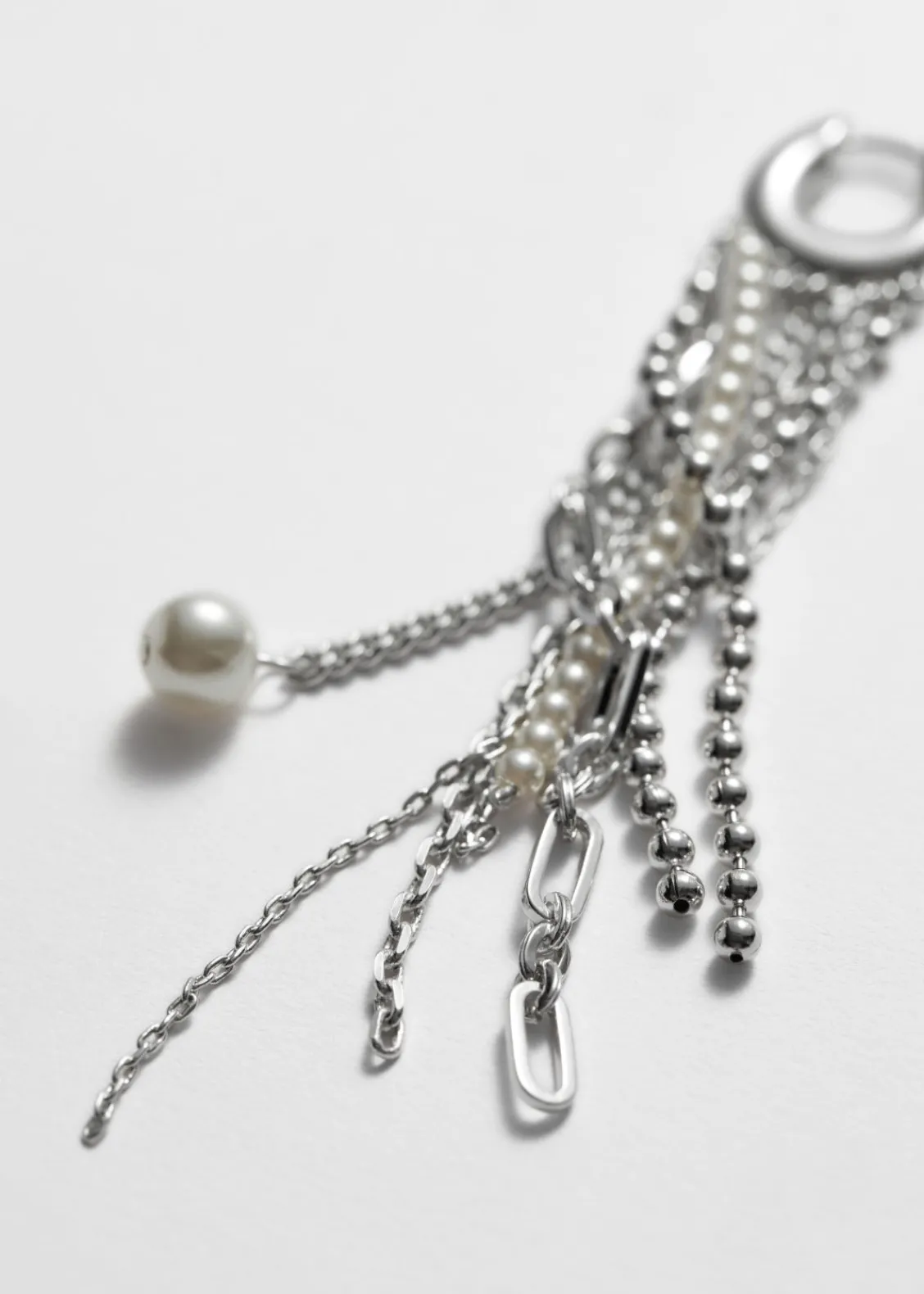 Cheap & Other Stories Créoles Avec Pendentifs En Cascade Argenté