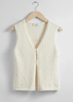 Shop & Other Stories Débardeur En Maille Blanc