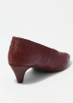 Discount & Other Stories Escarpins En Cuir Bordeaux