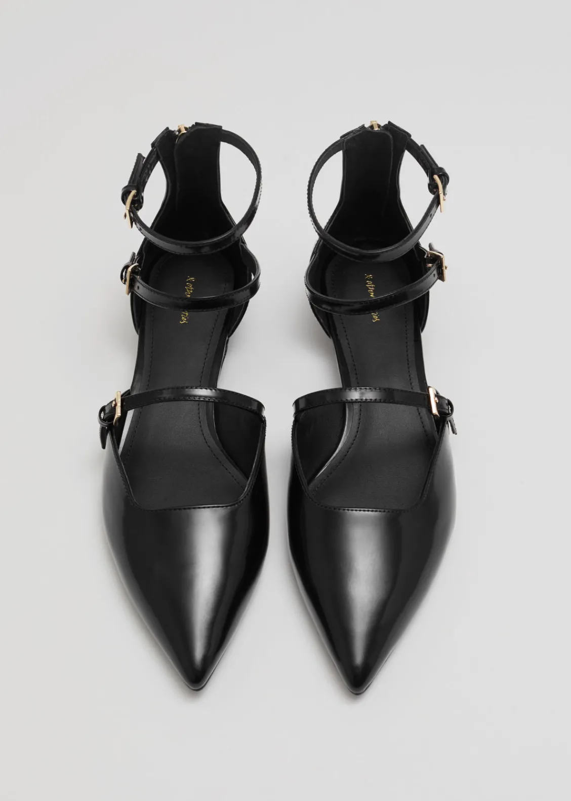 Sale & Other Stories Escarpins En Cuir à Bouts Pointus Noir