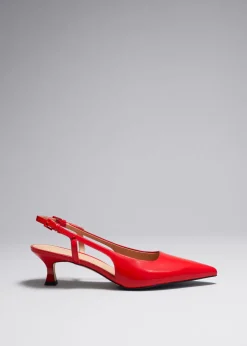 Flash Sale & Other Stories Escarpins En Cuir à Bride Arrière