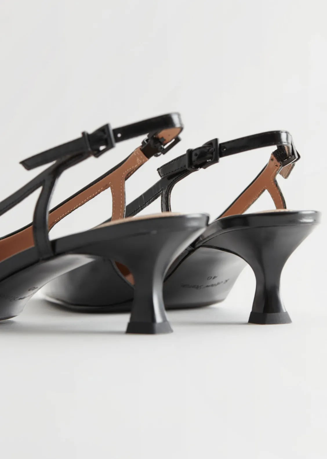 Flash Sale & Other Stories Escarpins En Cuir à Bride Arrière