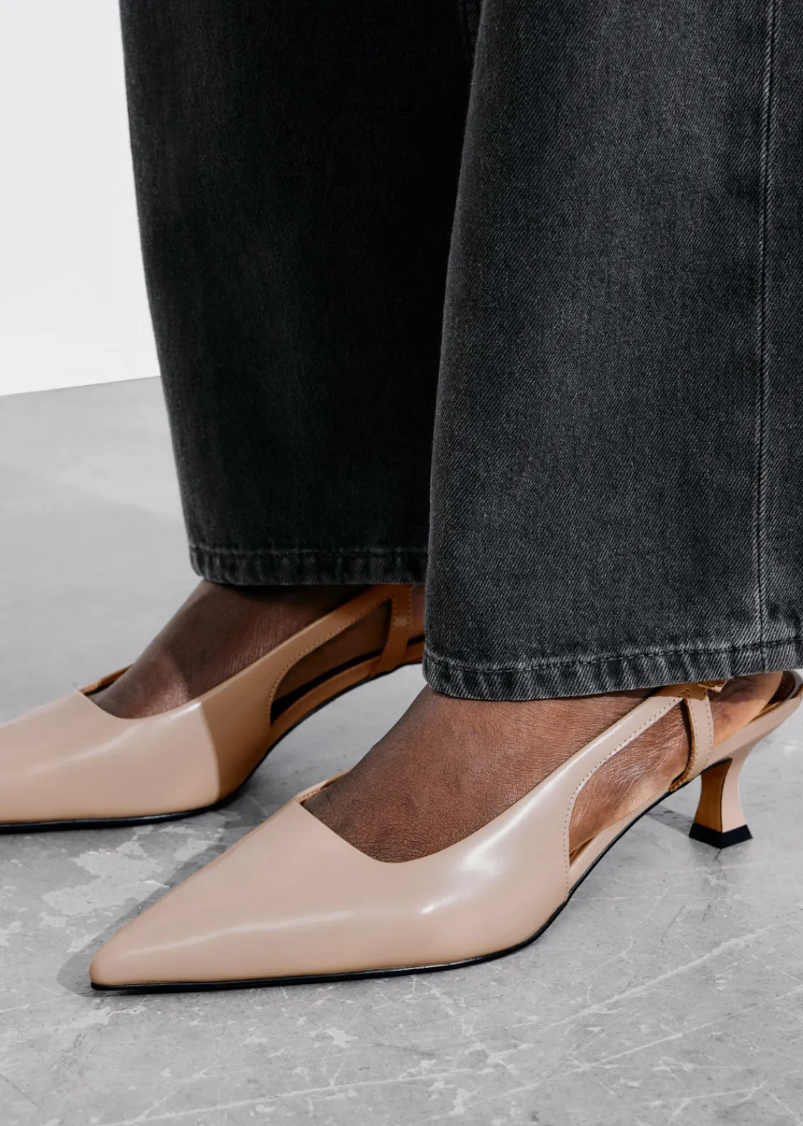Flash Sale & Other Stories Escarpins En Cuir à Bride Arrière