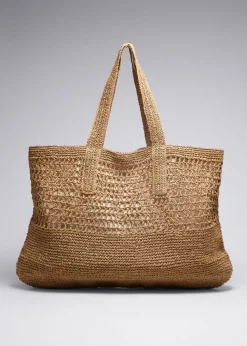 Fashion & Other Stories Grand Cabas En Crocheté Paille