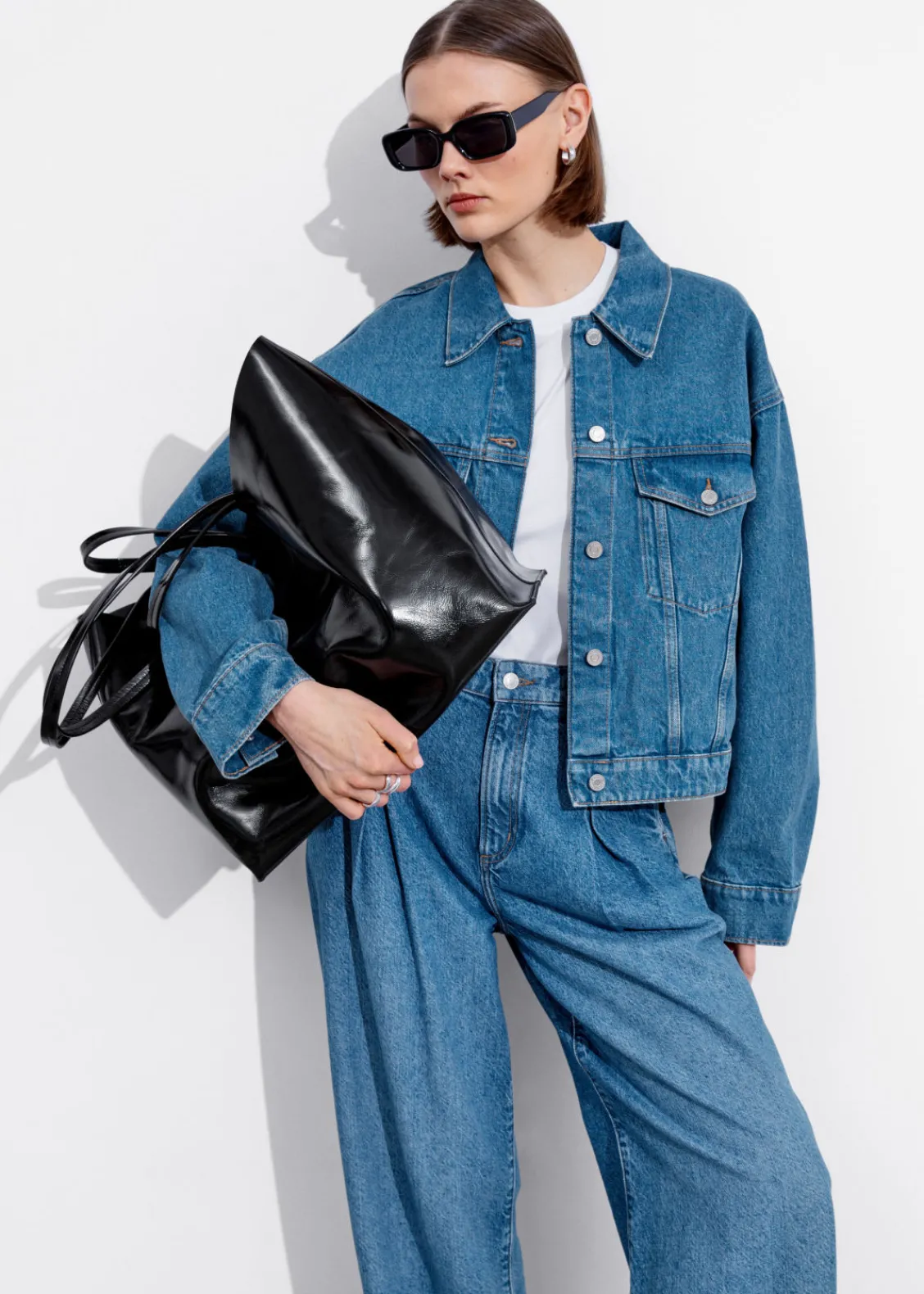Cheap & Other Stories Grand Sac Cabas Noir
