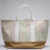 Discount & Other Stories Grand Sac Cabas En Toile Beige