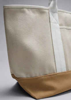 Discount & Other Stories Grand Sac Cabas En Toile Beige