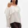 Outlet & Other Stories Haut Asymétrique En Soie Blanc