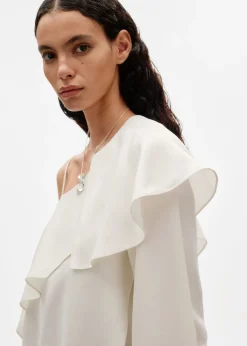 Outlet & Other Stories Haut Asymétrique En Soie Blanc