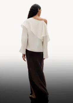 Outlet & Other Stories Haut Asymétrique En Soie Blanc