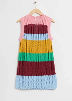 Flash Sale & Other Stories Haut Color-block Crocheté Color-block bordeaux