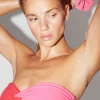 Best Sale & Other Stories Haut De Bikini Bandeau Bicolore Rose/Rouge