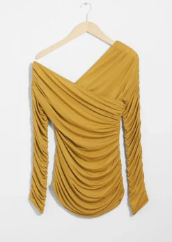 Outlet & Other Stories Haut Drapé Asymétrique Jaune
