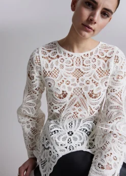 Outlet & Other Stories Haut En Dentelle Crochetée à Basque