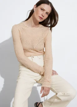 New & Other Stories Haut En Mesh Beige