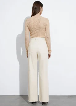New & Other Stories Haut En Mesh Beige
