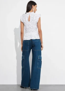 Clearance & Other Stories Haut Péplum Smocké