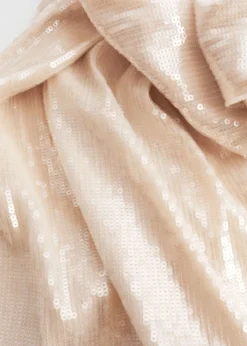 Clearance & Other Stories Jupe Longue à Sequins Sequins beige clair