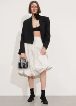 Cheap & Other Stories Jupe Midi Boule Blanc