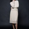 Fashion & Other Stories Jupe Midi Cloutée Ivoire
