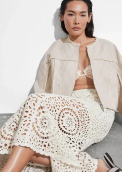 Clearance & Other Stories Jupe Midi Crocheté