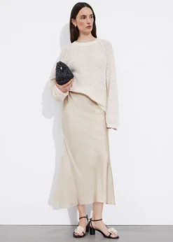 Online & Other Stories Jupe Midi En Satin