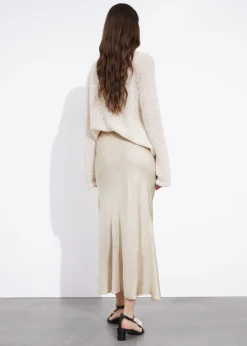 Online & Other Stories Jupe Midi En Satin