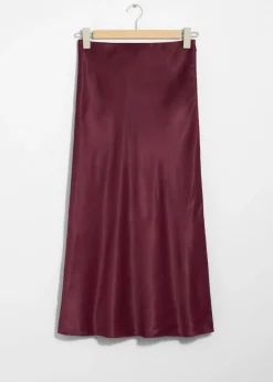 Hot & Other Stories Jupe Midi En Satin