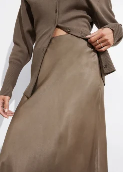 Hot & Other Stories Jupe Midi En Satin