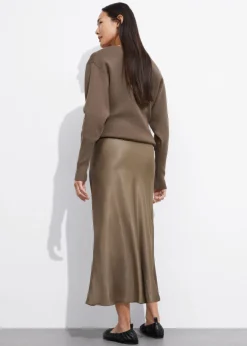 Hot & Other Stories Jupe Midi En Satin