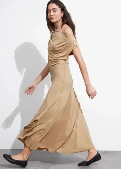 Hot & Other Stories Jupe Midi Plissée Beige