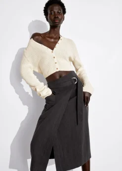 Flash Sale & Other Stories Jupe Portefeuille Midi Asymétrique