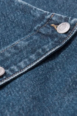 Best Sale & Other Stories Jupe Portefeuille Midi En Denim Bleu