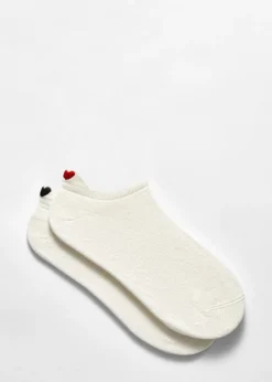Online & Other Stories Lot De 2 paires De Socquettes Brodées Blanc