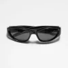 Cheap & Other Stories Lunettes De Soleil à Monture Incurvée Noir