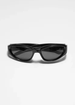 Cheap & Other Stories Lunettes De Soleil à Monture Incurvée Noir